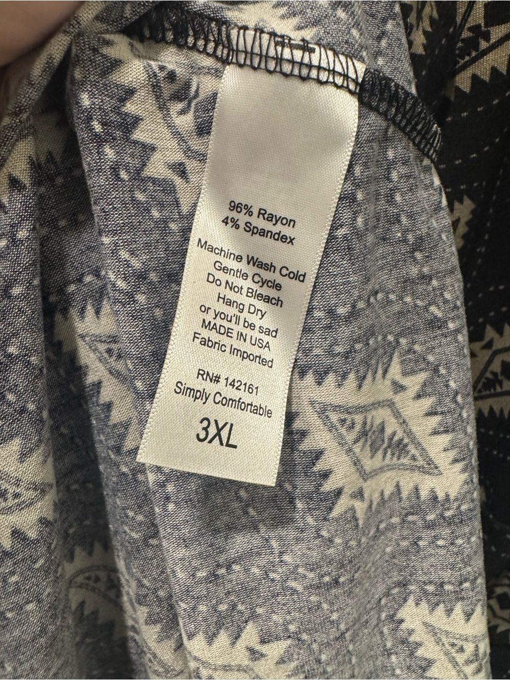 LulaRoe Nicole dress 3XL - Picture 3 of 5